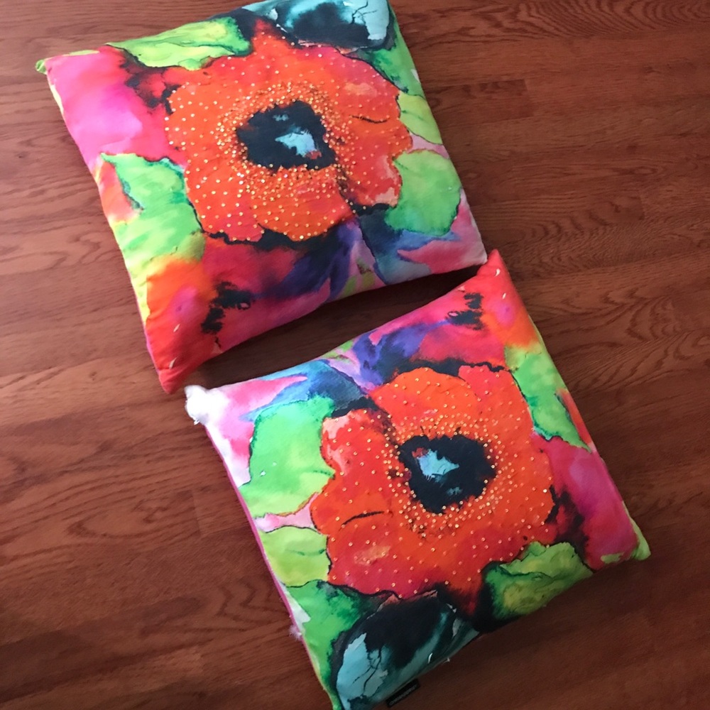 Two Decorative Accent Pillows
